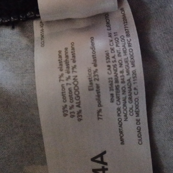 4/$20 Carter's Kid leggings size 12 - Picture 5 of 5
